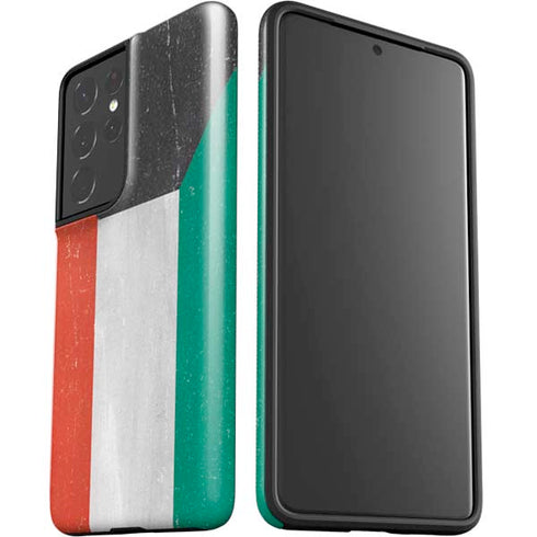 Kuwait Flag Distressed Galaxy S21 Ultra 5G Pro Case